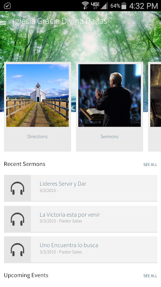 Emulate iPhone app Iglesia Gracia Divina Dallas using MyAndroid Emulate iPhone app Iglesia Gracia Divina Dallas using MyAndroid
