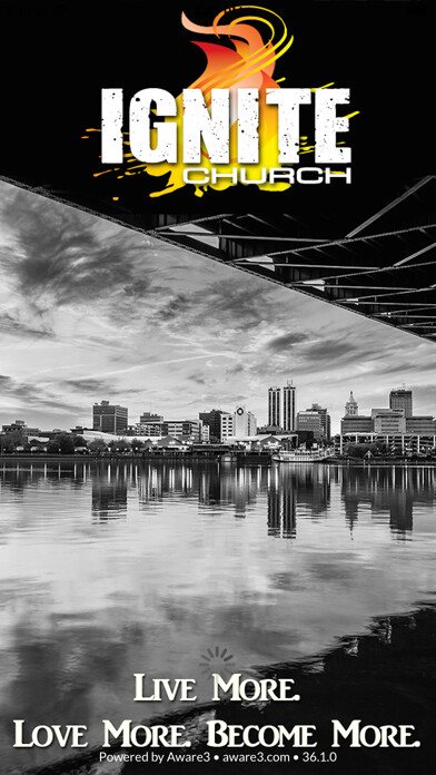 Emulate iPhone app Ignite Church Peoria using MyAndroid