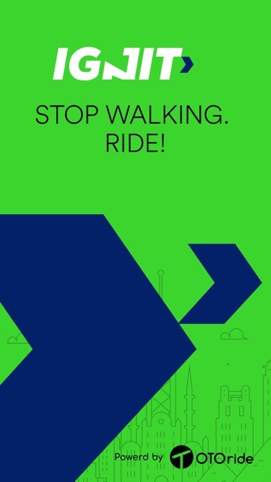 Emulate iPhone app IGNIT - Stop Walking. Ride! using MyAndroid