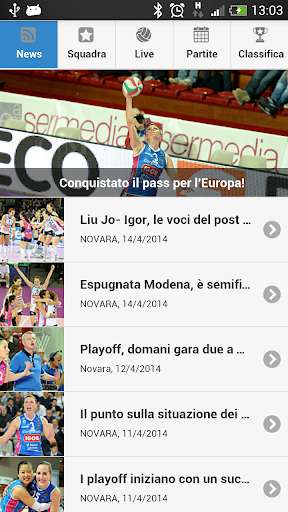 Run android online APK Igor Novara Volley from MyAndroid or emulate Igor Novara Volley using MyAndroid