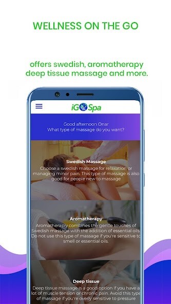 Run android online APK iGoSpa - Wellness on the go from MyAndroid or emulate iGoSpa - Wellness on the go using MyAndroid