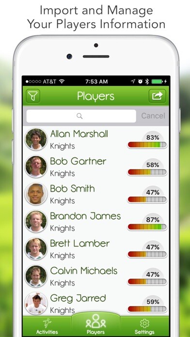 Emulate iPhone app iGrade for Hockey Coach using MyAndroid