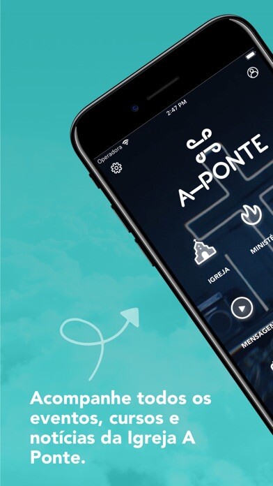 Emulate iPhone app Igreja A Ponte using MyAndroid