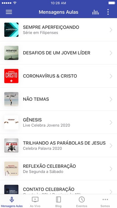 Emulate iPhone app Igreja Batista de Bragança SP using MyAndroid
