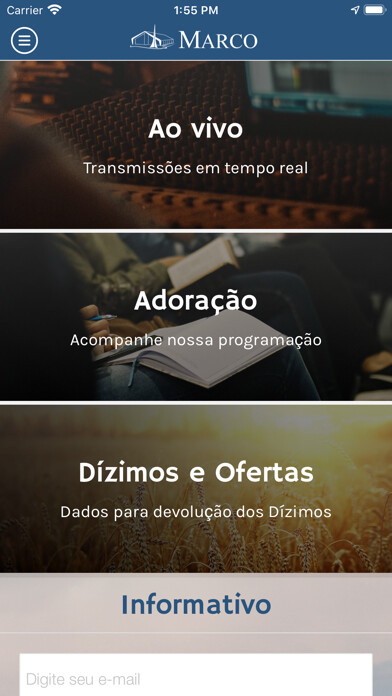 Emulate iPhone app Igreja do Marco using MyAndroid Emulate iPhone app Igreja do Marco using MyAndroid