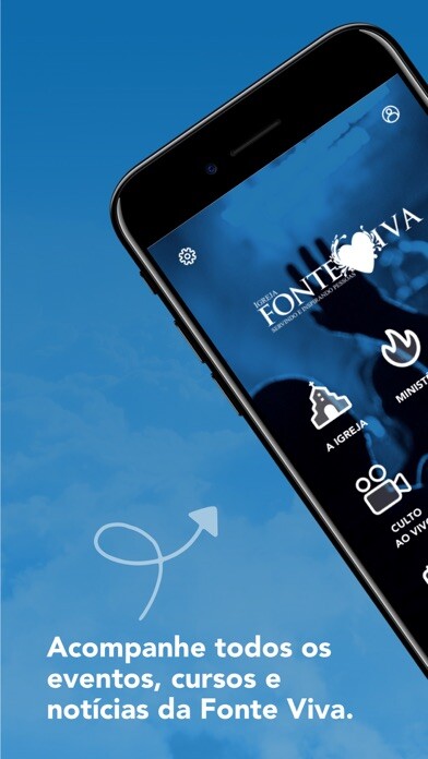 Emulate iPhone app Igreja Fonte Viva using MyAndroid