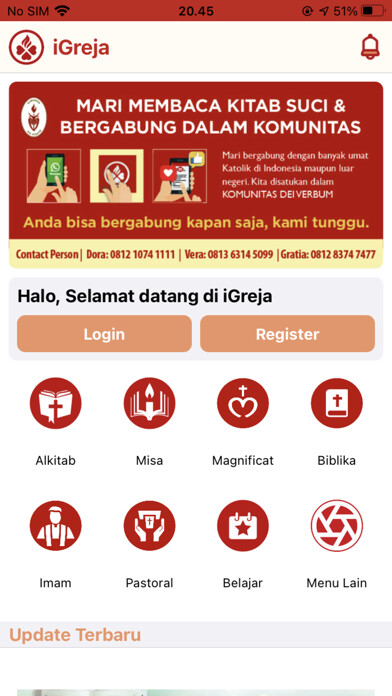 Emulate iPhone app iGreja using MyAndroid