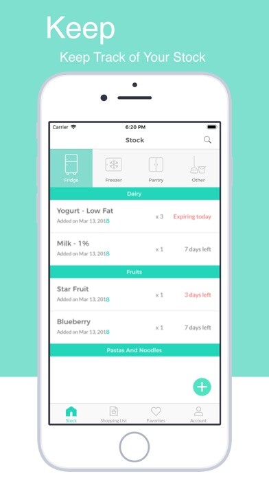Emulate iPhone app iGrocery - Smart Grocery Track using MyAndroid