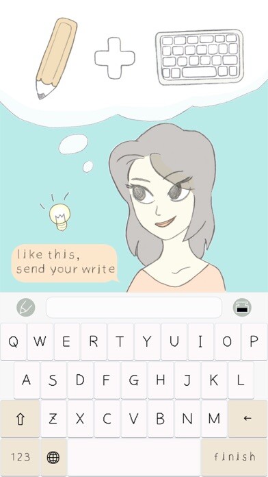 Emulate iPhone app iHandwriting Keyboard using MyAndroid