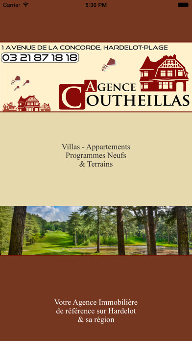 Emulate iPhone app iHardelot - Agence Immobilière COUTHEILLAS - Immobilier à Hardelot using MyAndroid Emulate iPhone app iHardelot - Agence Immobilière COUTHEILLAS - Immobilier à Hardelot using MyAndroid