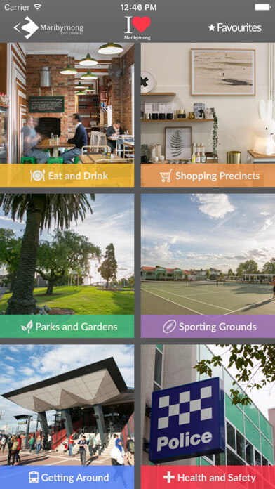 Emulate iPhone app I Heart Maribyrnong using MyAndroid
