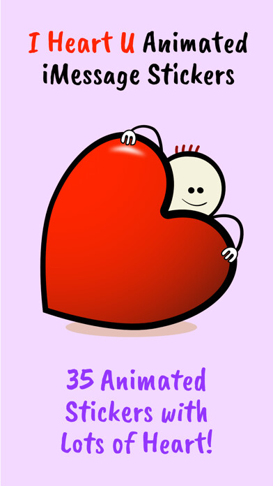 Emulate iPhone app I Heart U Animated Stickers using MyAndroid Emulate iPhone app I Heart U Animated Stickers using MyAndroid