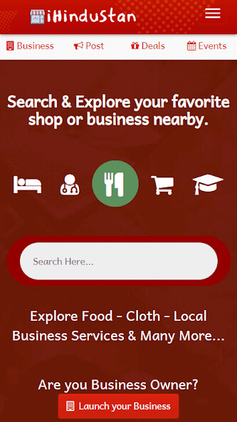 Run android online APK iHindustan - Explore Shop, Product  News Nearby from MyAndroid or emulate iHindustan - Explore Shop, Product  News Nearby using MyAndroid