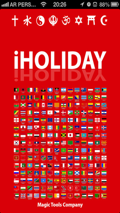 Emulate iPhone app iHolidaysCalendar using MyAndroid