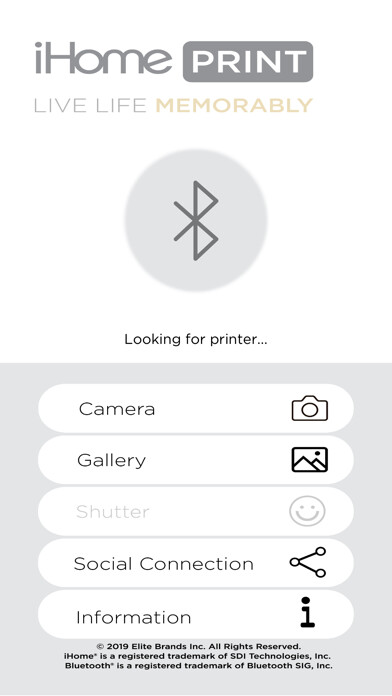 Emulate iPhone app iHome Print using MyAndroid