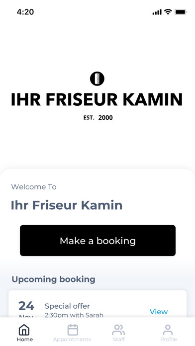 Emulate iPhone app Ihr Friseur Kamin using MyAndroid Emulate iPhone app Ihr Friseur Kamin using MyAndroid