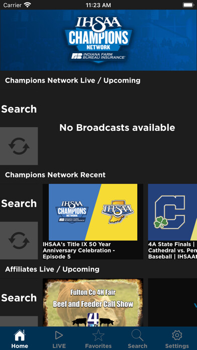 Emulate iPhone app IHSAA TV using MyAndroid Emulate iPhone app IHSAA TV using MyAndroid