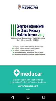 Emulate Android APK III Congreso Int. Medicina Int