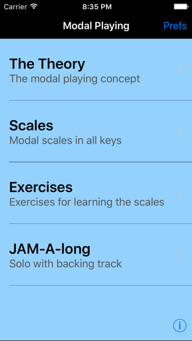 Emulate iPhone app iImprov - Modal using MyAndroid Emulate iPhone app iImprov - Modal using MyAndroid