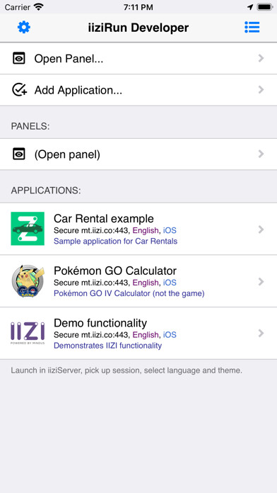 Emulate iPhone app iiziRun Developer using MyAndroid Emulate iPhone app iiziRun Developer using MyAndroid