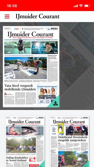 Emulate iPhone app IJmuider Courant - krant using MyAndroid Emulate iPhone app IJmuider Courant - krant using MyAndroid