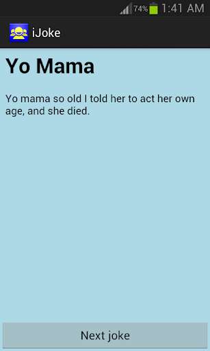 Run android online APK iJoke - Funny Jokes from MyAndroid or emulate iJoke - Funny Jokes using MyAndroid
