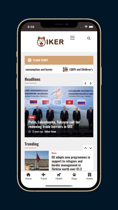 Emulate iPhone app IKER using MyAndroid
