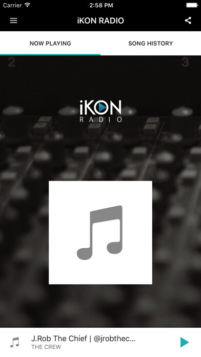 Emulate iPhone app iKON Radio using MyAndroid