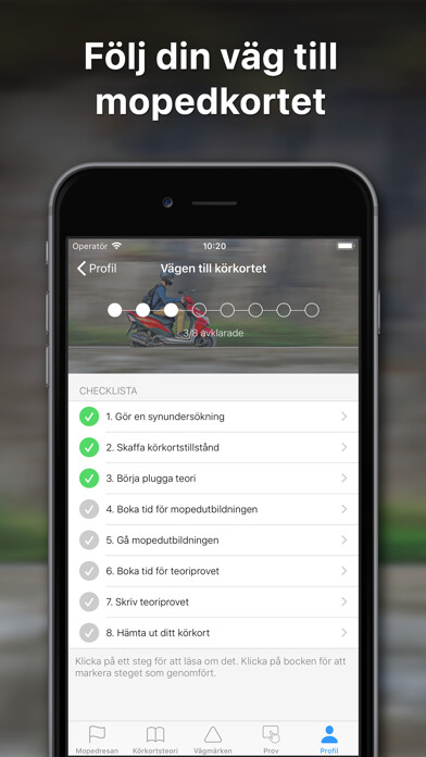 Emulate iPhone app iKörkort Moped Lite using MyAndroid Emulate iPhone app iKörkort Moped Lite using MyAndroid