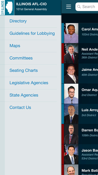 Emulate iPhone app IL AFL-CIO Leg. Directory using MyAndroid Emulate iPhone app IL AFL-CIO Leg. Directory using MyAndroid
