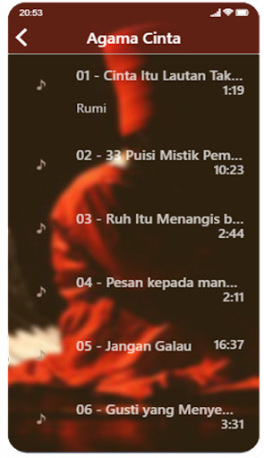 Run android online APK Ilahiah -Musikalisasi Puisi Mistik Para Sufi from MyAndroid or emulate Ilahiah -Musikalisasi Puisi Mistik Para Sufi using MyAndroid
