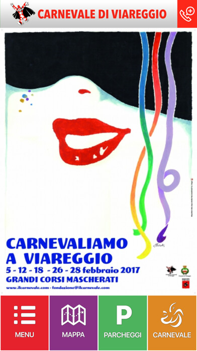 Emulate iPhone app Il Carnevale di Viareggio using MyAndroid