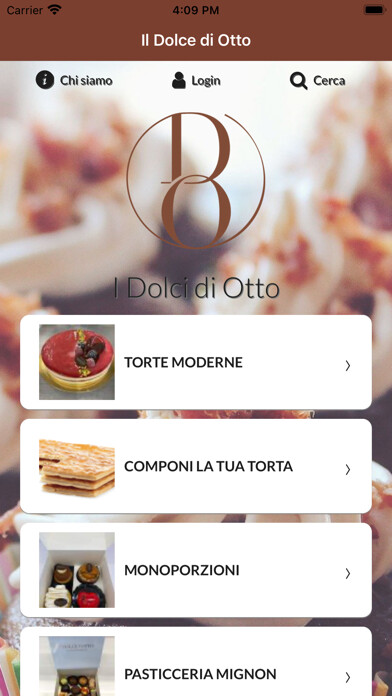 Emulate iPhone app Il Dolce di Otto using MyAndroid