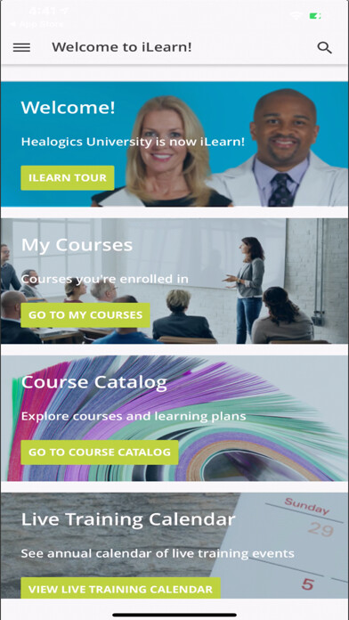 Emulate iPhone app iLearn by Healogics using MyAndroid