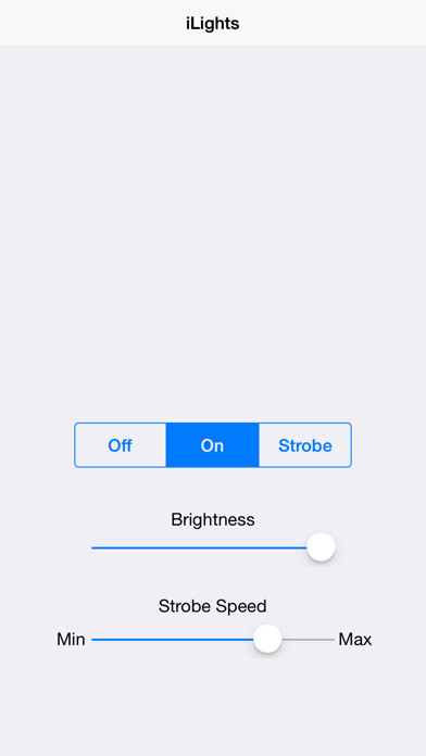 Emulate iPhone app iLights Flashlight for iPhone using MyAndroid
