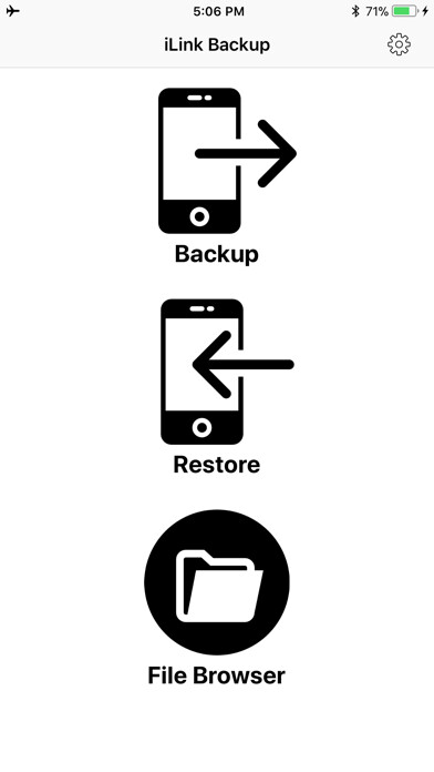 Emulate iPhone app iLink Backup using MyAndroid