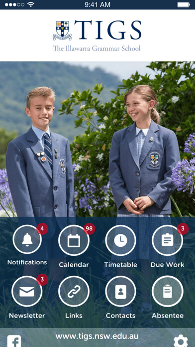 Emulate iPhone app Illawarra Grammar School OLLE using MyAndroid
