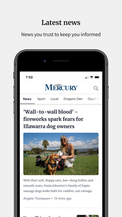 Emulate iPhone app Illawarra Mercury using MyAndroid Emulate iPhone app Illawarra Mercury using MyAndroid