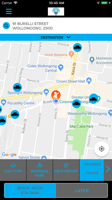 Emulate iPhone app Illawarra Taxi Network using MyAndroid Emulate iPhone app Illawarra Taxi Network using MyAndroid