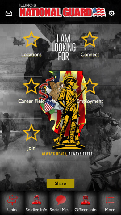 Emulate iPhone app Illinois Army National Guard using MyAndroid Emulate iPhone app Illinois Army National Guard using MyAndroid