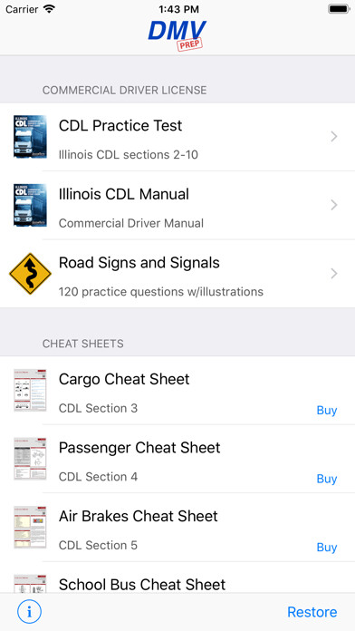 Emulate iPhone app Illinois CDL Test Prep using MyAndroid Emulate iPhone app Illinois CDL Test Prep using MyAndroid