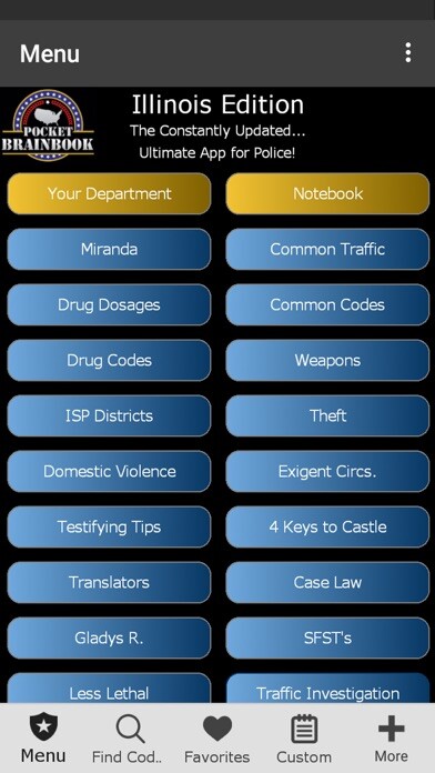 Emulate iPhone app Illinois - Pocket Brainbook using MyAndroid Emulate iPhone app Illinois - Pocket Brainbook using MyAndroid