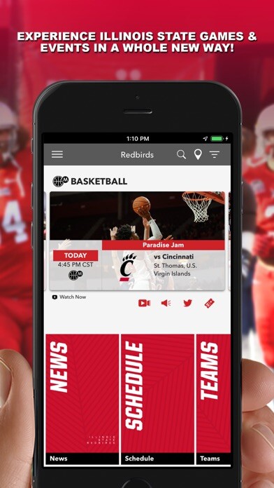 Emulate iPhone app Illinois State Redbirds using MyAndroid Emulate iPhone app Illinois State Redbirds using MyAndroid