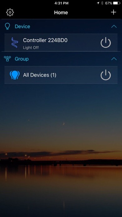 Emulate iPhone app Illume wifi RGBW controller using MyAndroid