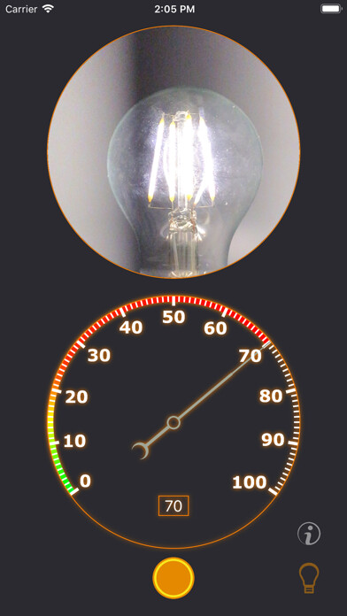 Emulate iPhone app Illuminance Pulsation Meter using MyAndroid