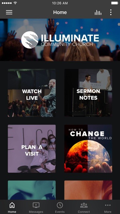 Emulate iPhone app Illuminate Community Church using MyAndroid Emulate iPhone app Illuminate Community Church using MyAndroid