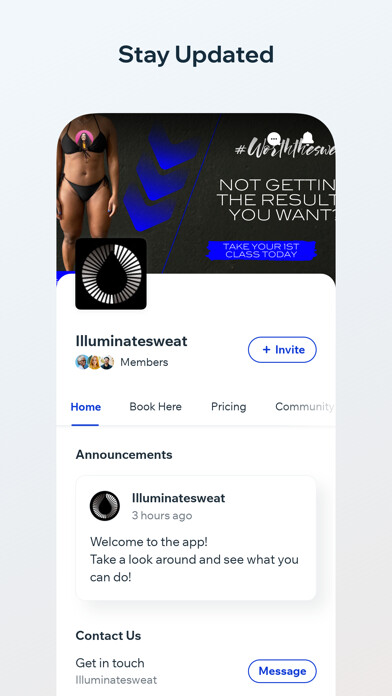 Emulate iPhone app Illuminate Sweat (Social) using MyAndroid Emulate iPhone app Illuminate Sweat (Social) using MyAndroid