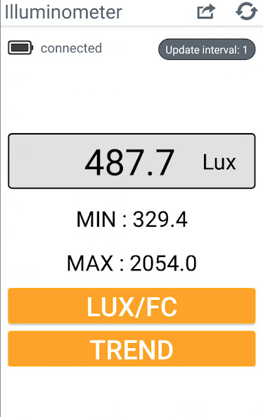 Run android online APK illuminometer from MyAndroid or emulate illuminometer using MyAndroid
