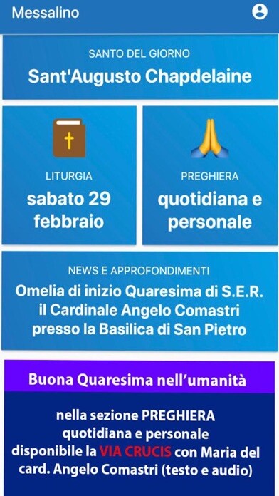 Emulate iPhone app Il Messalino App using MyAndroid
