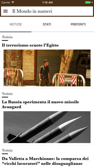 Emulate iPhone app Il Mondo in numeri Treccani using MyAndroid Emulate iPhone app Il Mondo in numeri Treccani using MyAndroid